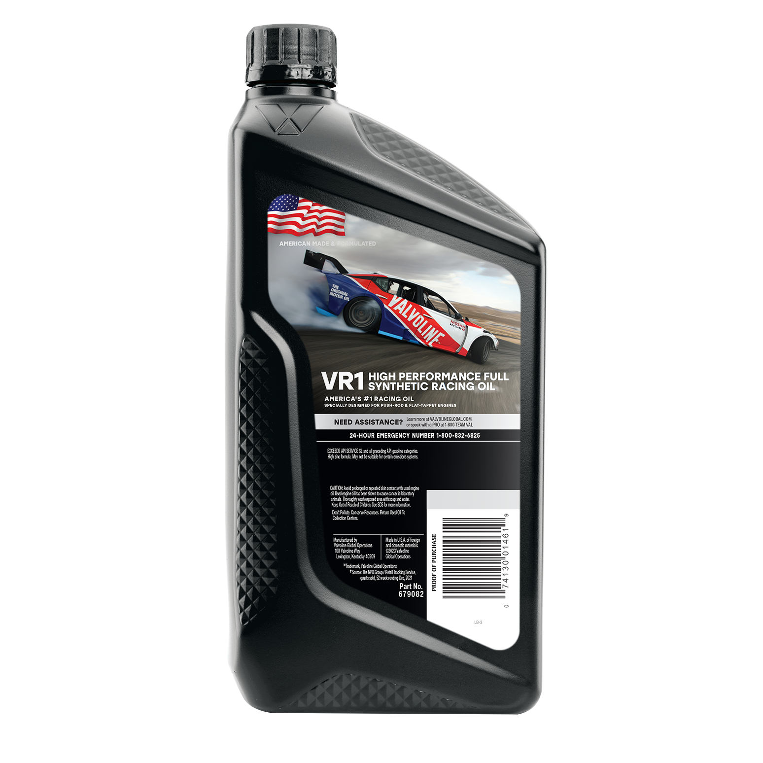 VR1 Full Synthetic Racing Motor Oil SAE 20W-50 - Valvoline